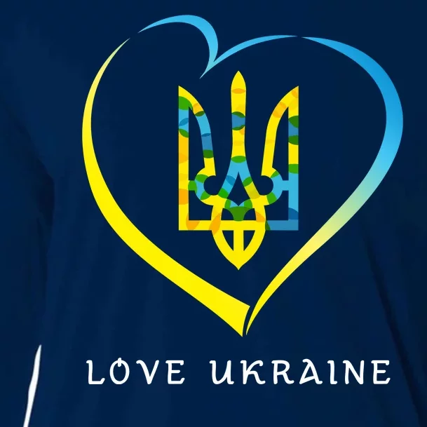 Love Ukrainian Cooling Performance Long Sleeve Crew