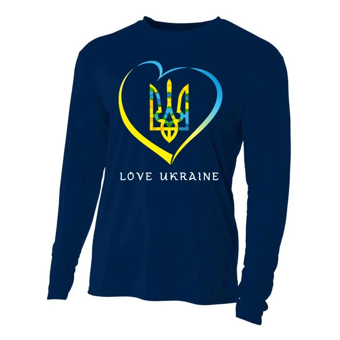 Love Ukrainian Cooling Performance Long Sleeve Crew