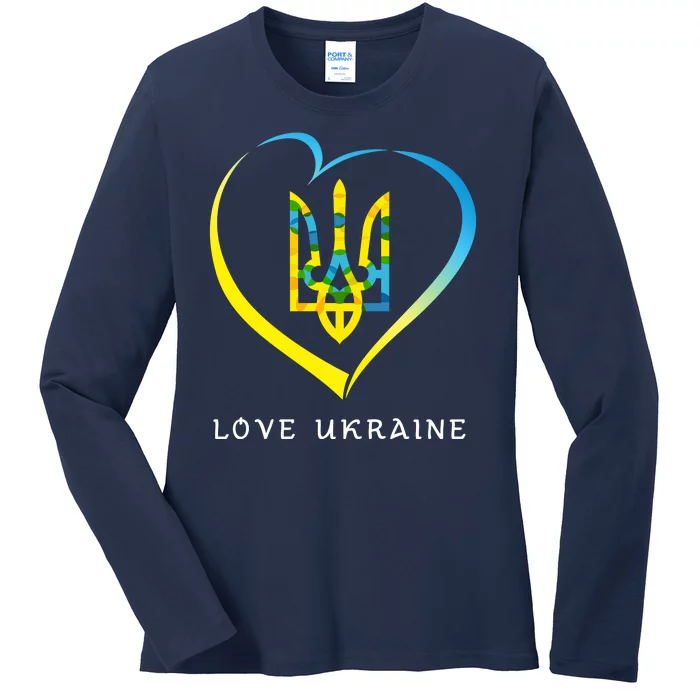 Love Ukrainian Ladies Long Sleeve Shirt