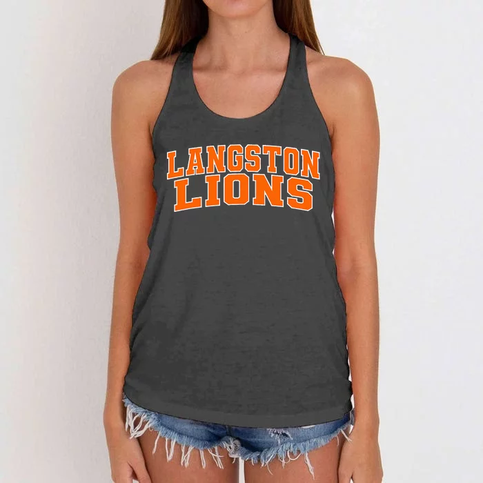 Langston University Lions Women's Knotted Racerback Tank