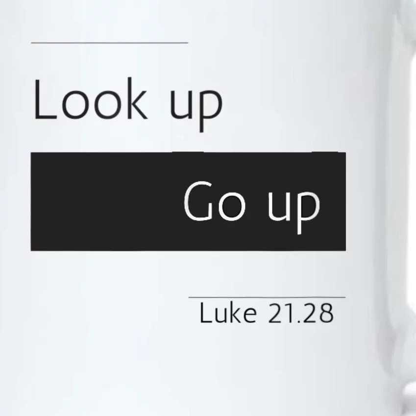 Look Up Black Color Changing Mug