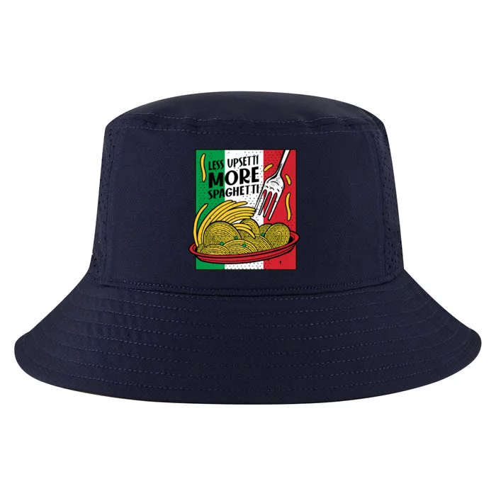 Less Upsetti More Spaghett Italy National Spaghetti Day Gift Cool Comfort Performance Bucket Hat