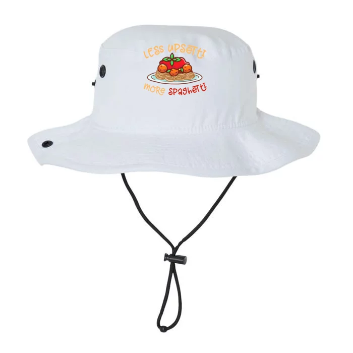 Less Upsetti More Spaghetti Food Lovers World Pasta Day Funny Gift Legacy Cool Fit Booney Bucket Hat