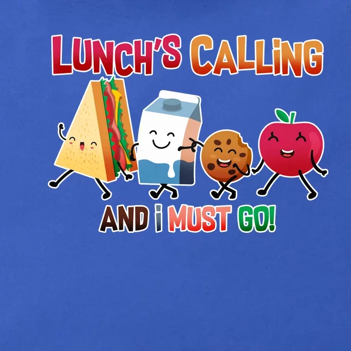 Lunch Is Calling And I Must Go Zip Tote Bag