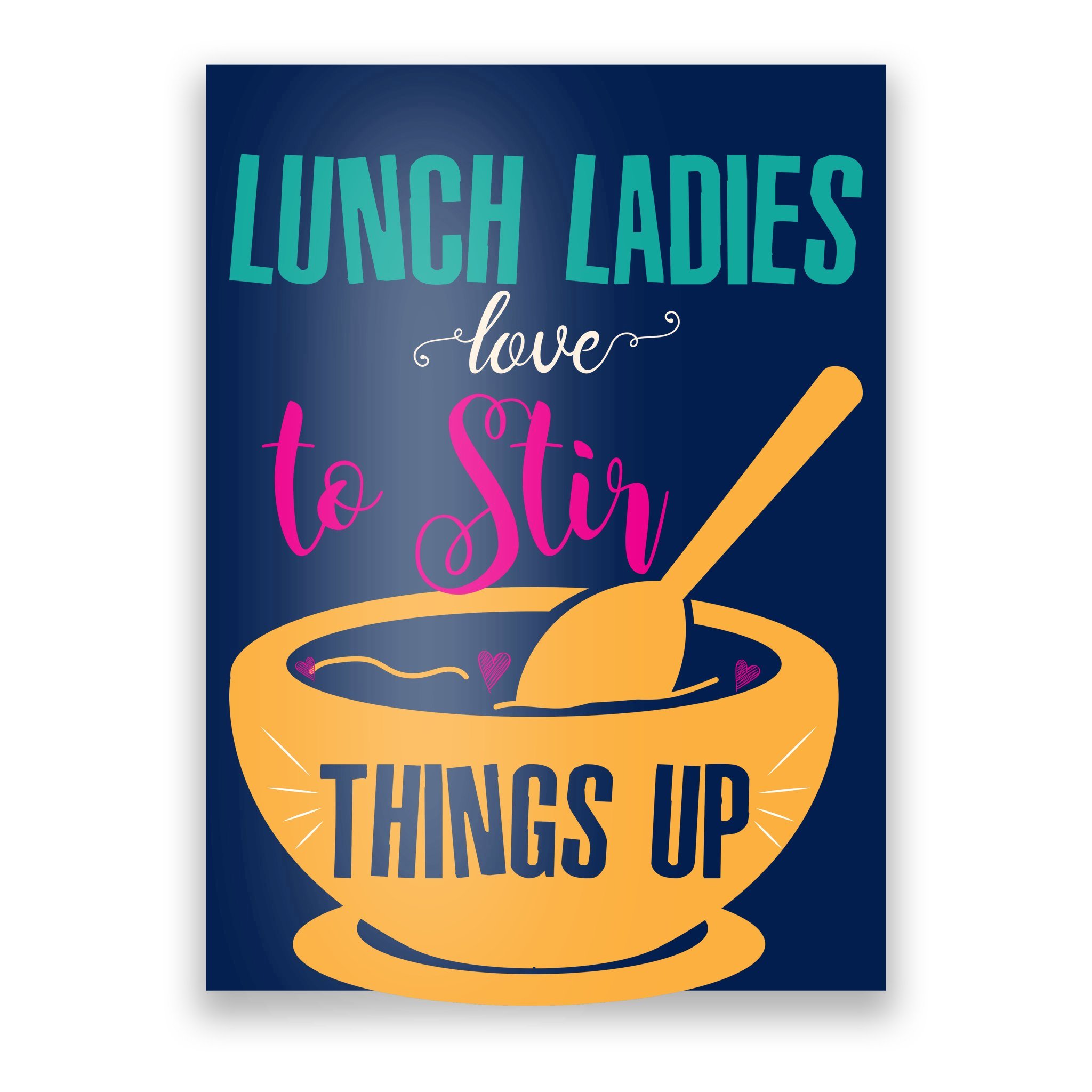 Lunch Ladies Rock NEW Vintage Funny School Cafeteria Sign POSTER 