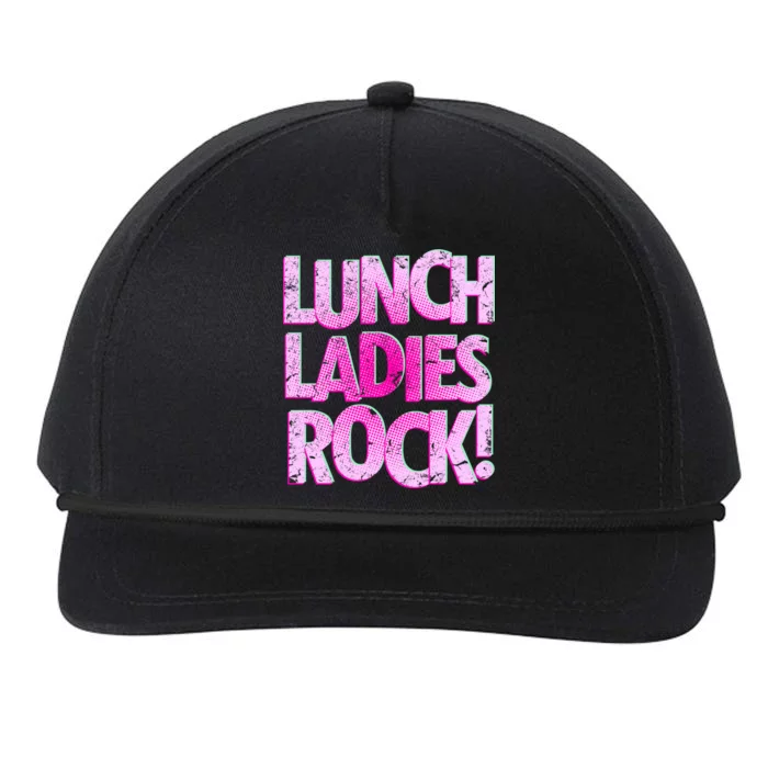 Lunch Ladies Rock Snapback Five-Panel Rope Hat