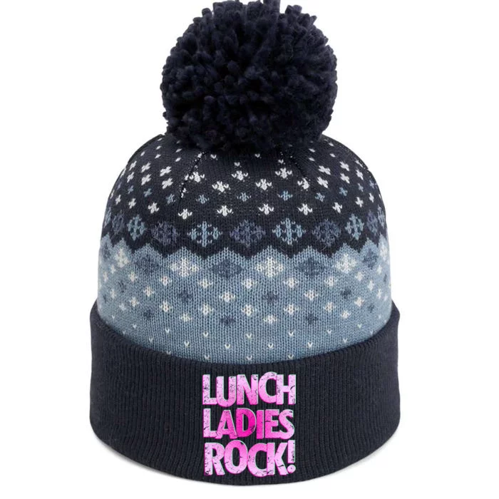 Lunch Ladies Rock The Baniff Cuffed Pom Beanie