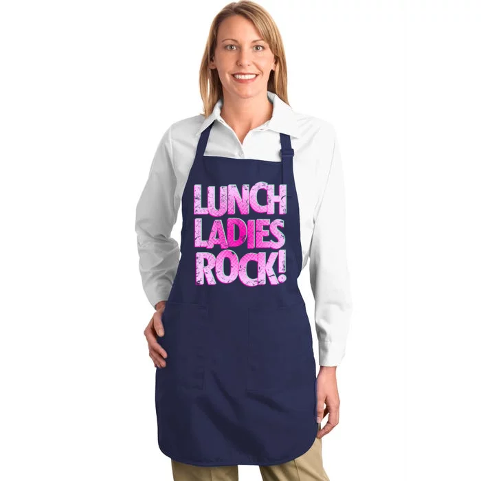 Lunch Ladies Rock Full-Length Apron With Pocket