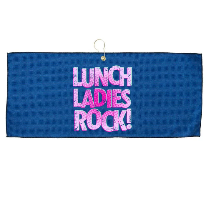 Lunch Ladies Rock Large Microfiber Waffle Golf Towel