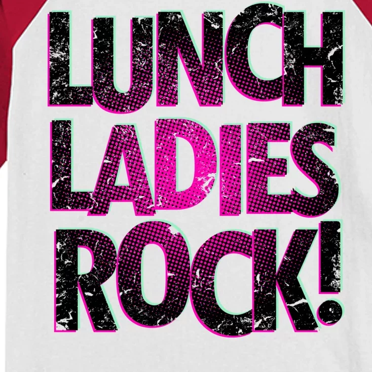 Lunch Ladies Rock Kids Colorblock Raglan Jersey