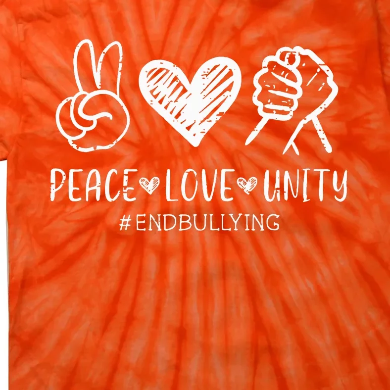 Love Unity Orange Anti Bullying Unity Day Tie-Dye T-Shirt