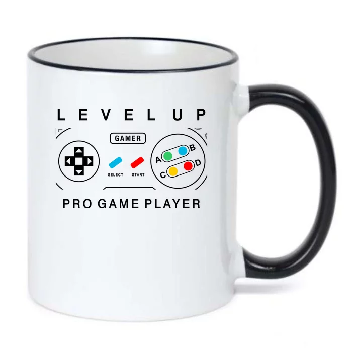 Level Up Pro Game Player Black Color Changing Mug