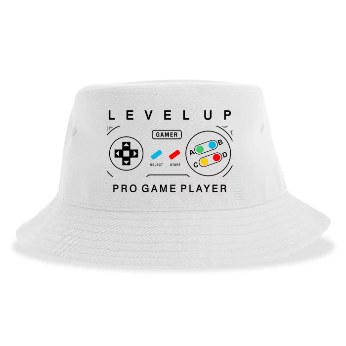 Level Up Pro Game Player Sustainable Bucket Hat