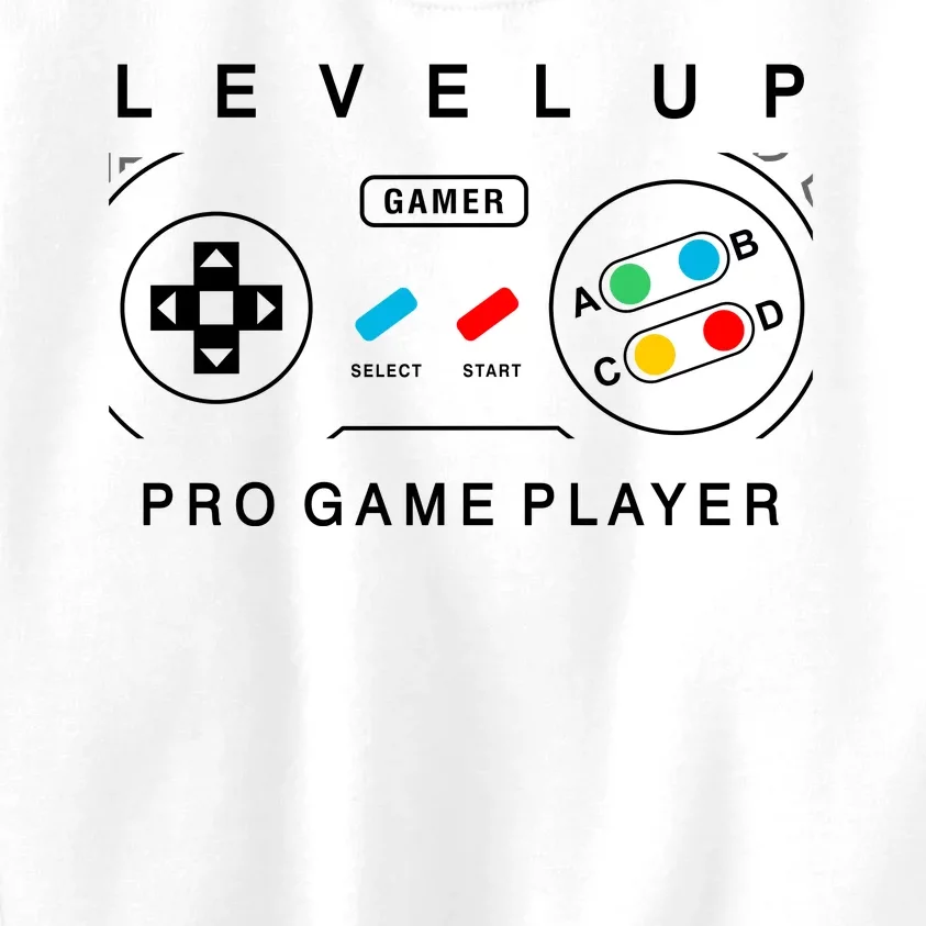 Level Up Pro Game Player Kids Sweatshirt