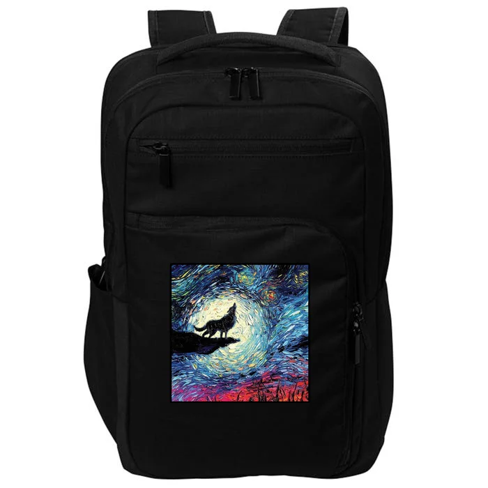 Lupine Night Howl Wolf Moon Impact Tech Backpack