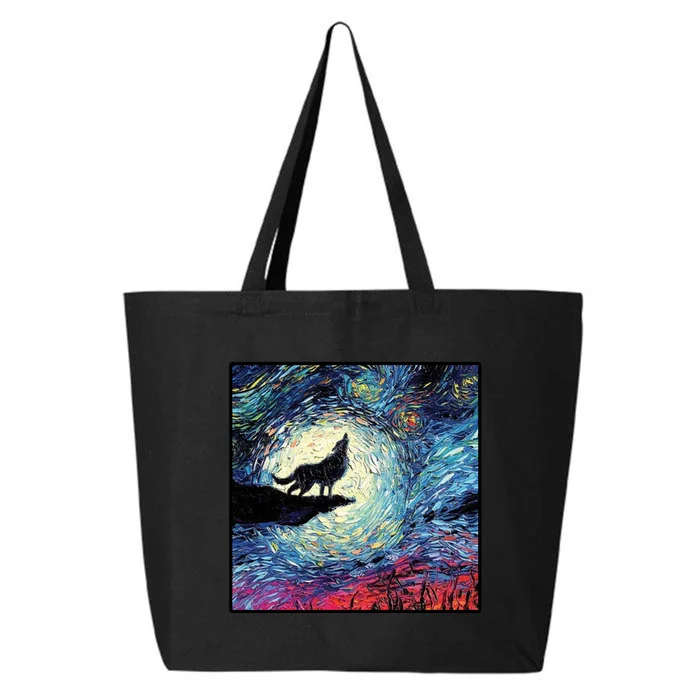 Lupine Night Howl Wolf Moon 25L Jumbo Tote