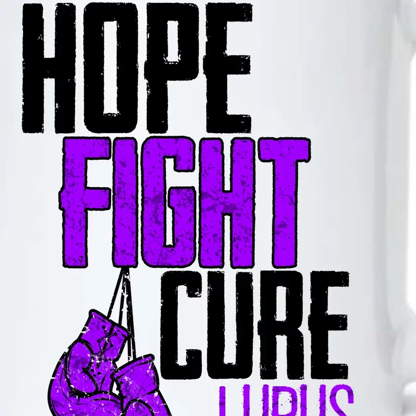 Lupus Awareness Hope Fight Cure Black Color Changing Mug