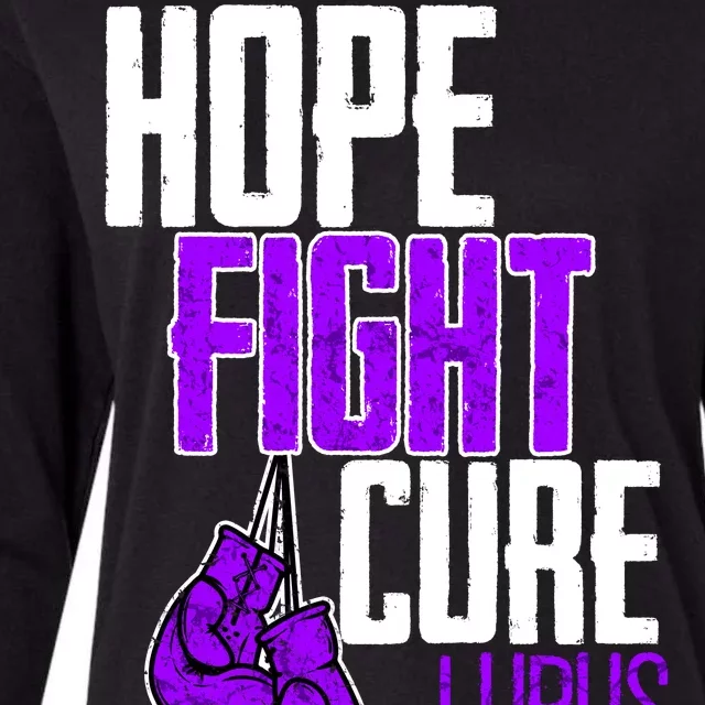 Lupus Awareness Hope Fight Cure Womens Cotton Relaxed Long Sleeve T-Shirt