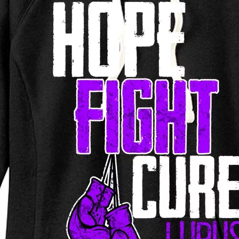 Lupus Awareness Hope Fight Cure Women's Fleece Hoodie