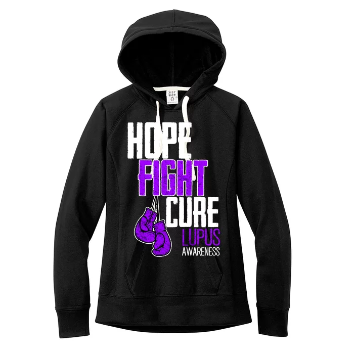 Lupus Awareness Hope Fight Cure Women's Fleece Hoodie