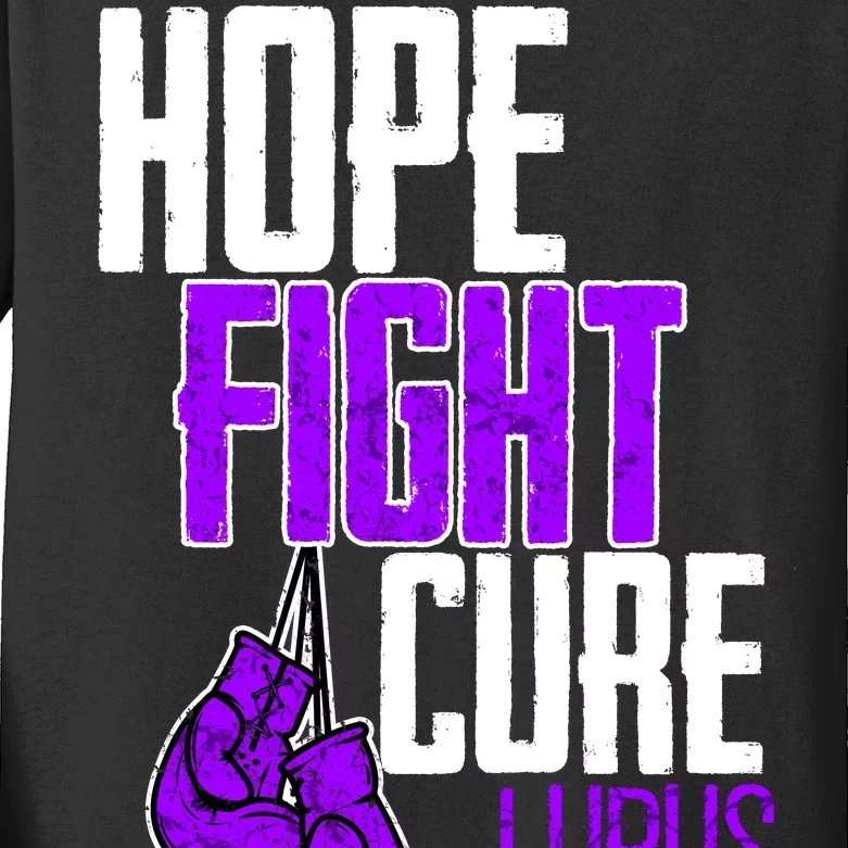 Lupus Awareness Hope Fight Cure Kids Long Sleeve Shirt