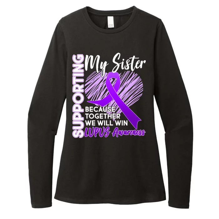 Lupus Awareness Love Support My Sister Womens CVC Long Sleeve Shirt