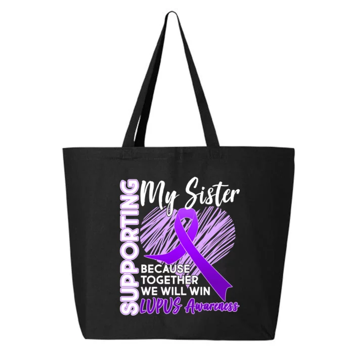 Lupus Awareness Love Support My Sister 25L Jumbo Tote