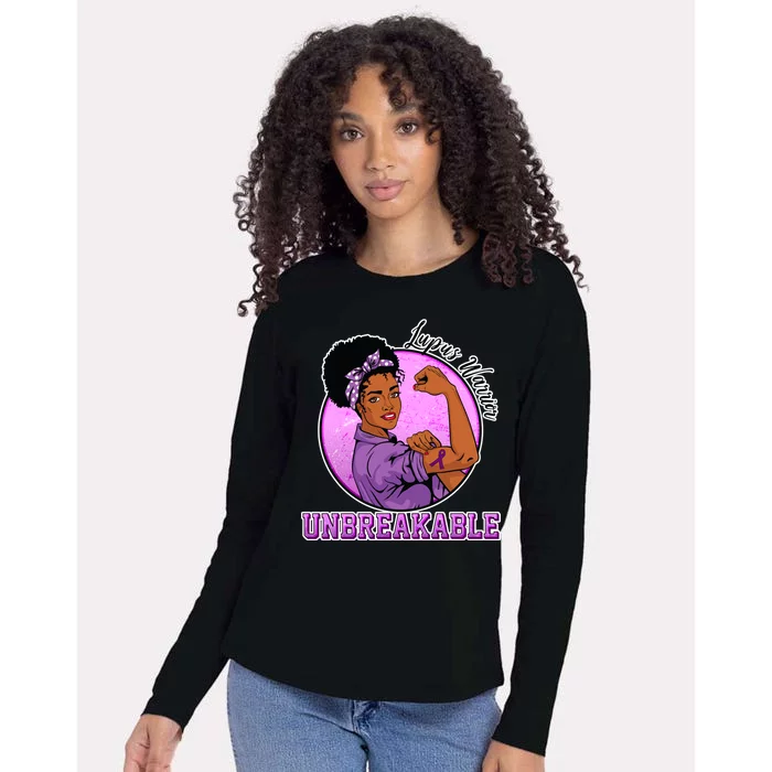 Lupus Awareness Warrior Unbreakable Womens Cotton Relaxed Long Sleeve T-Shirt