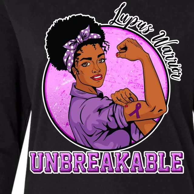 Lupus Awareness Warrior Unbreakable Womens Cotton Relaxed Long Sleeve T-Shirt