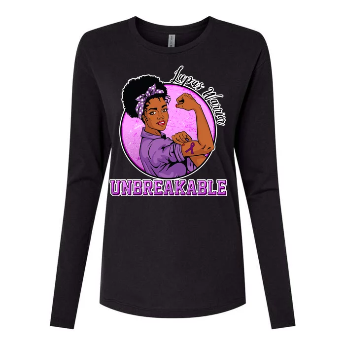 Lupus Awareness Warrior Unbreakable Womens Cotton Relaxed Long Sleeve T-Shirt