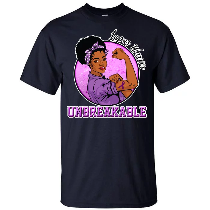 Lupus Awareness Warrior Unbreakable Tall T-Shirt