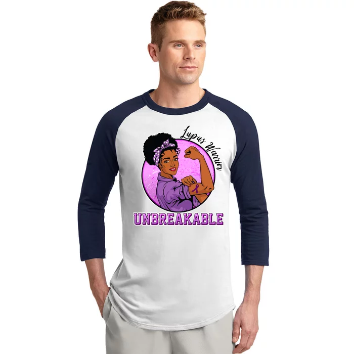 Lupus Awareness Warrior Unbreakable Baseball Sleeve Shirt