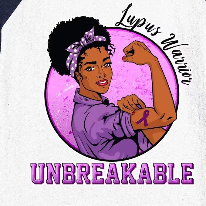 Lupus Awareness Warrior Unbreakable Baseball Sleeve Shirt