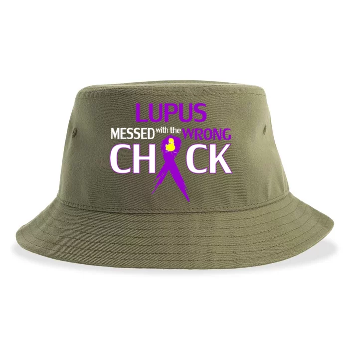 Lupus Messed With The Wrong Chick Sustainable Bucket Hat