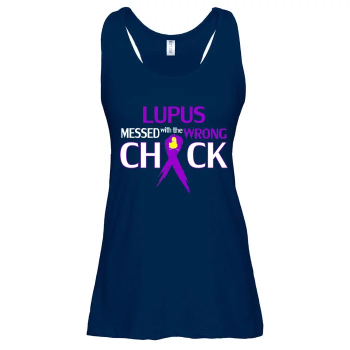 Lupus Messed With The Wrong Chick Ladies Essential Flowy Tank