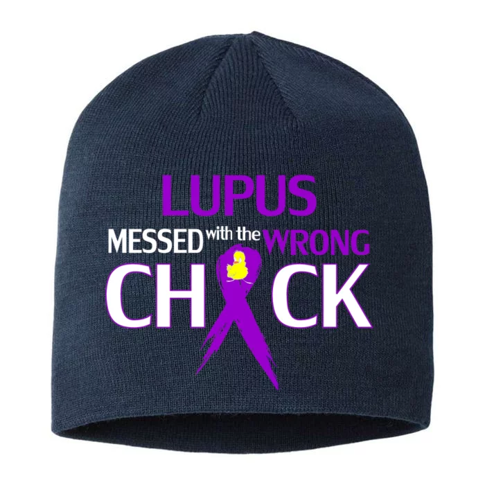 Lupus Messed With The Wrong Chick 8 1/2in Sustainable Knit Beanie