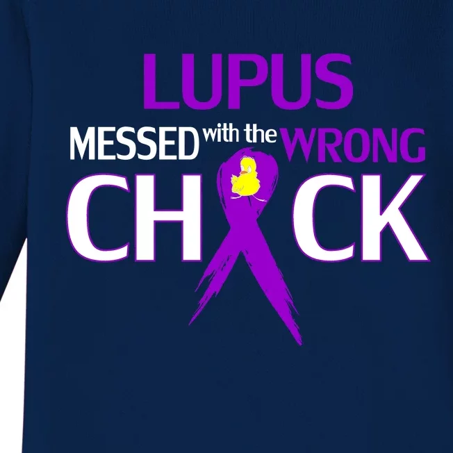 Lupus Messed With The Wrong Chick Baby Long Sleeve Bodysuit