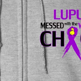 Lupus Messed With The Wrong Chick Full Zip Hoodie