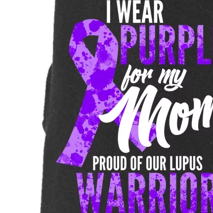 Lupus Warrior Wear Purple For My Mom Doggie 3-End Fleece Hoodie