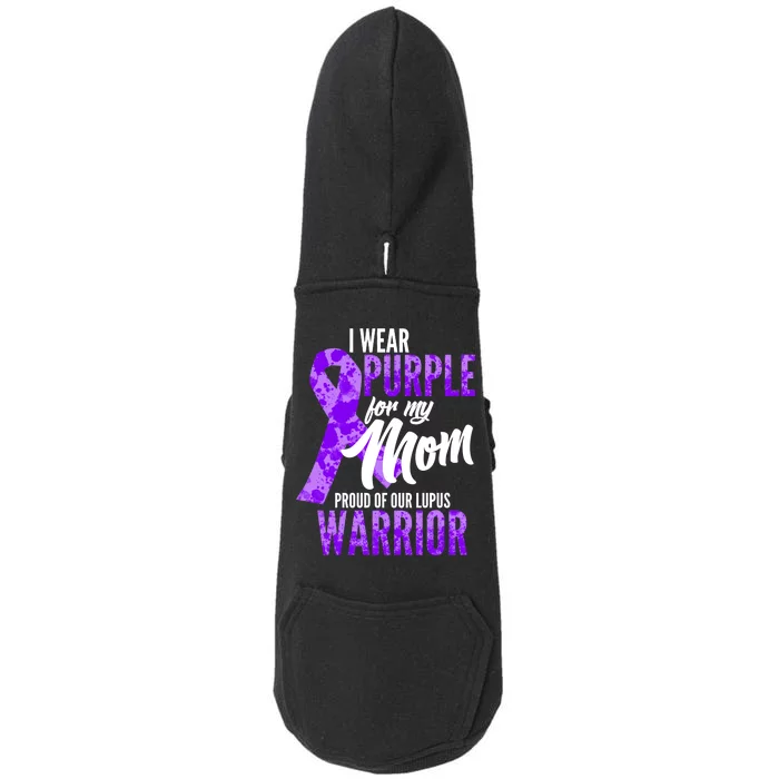 Lupus Warrior Wear Purple For My Mom Doggie 3-End Fleece Hoodie