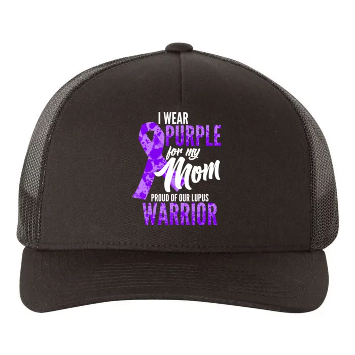 Lupus Warrior Wear Purple For My Mom Yupoong Adult 5-Panel Trucker Hat