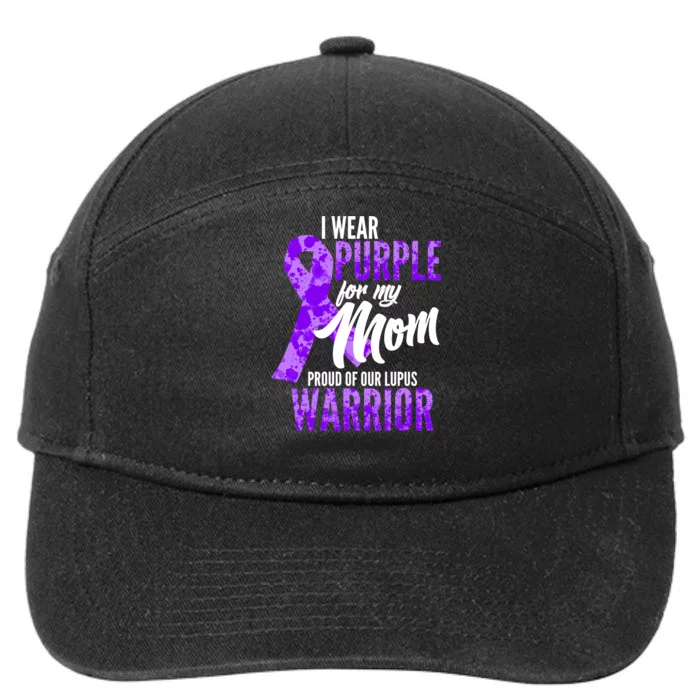 Lupus Warrior Wear Purple For My Mom 7-Panel Snapback Hat