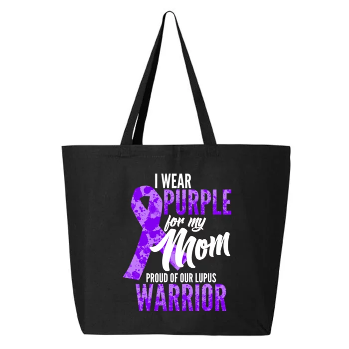 Lupus Warrior Wear Purple For My Mom 25L Jumbo Tote