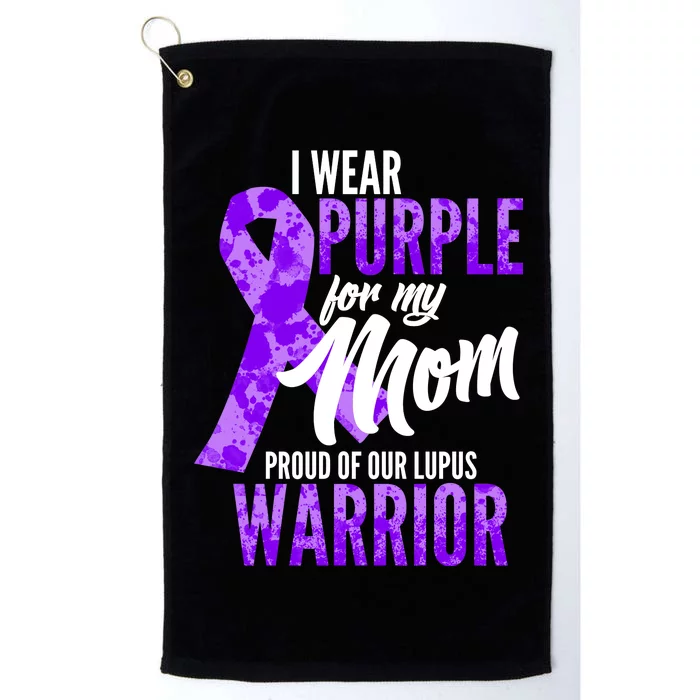 Lupus Warrior Wear Purple For My Mom Platinum Collection Golf Towel