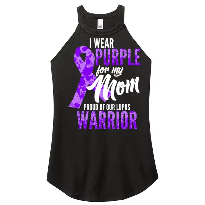 Lupus Warrior Wear Purple For My Mom Women’s Perfect Tri Rocker Tank