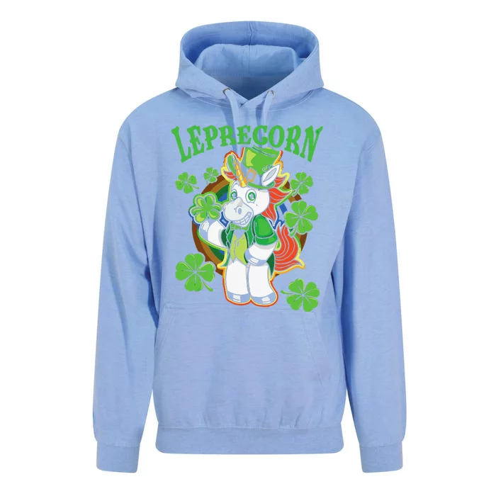 Leprechaun Unicorn Rainbow St Patricks Day Irish Culture Unisex Surf Hoodie