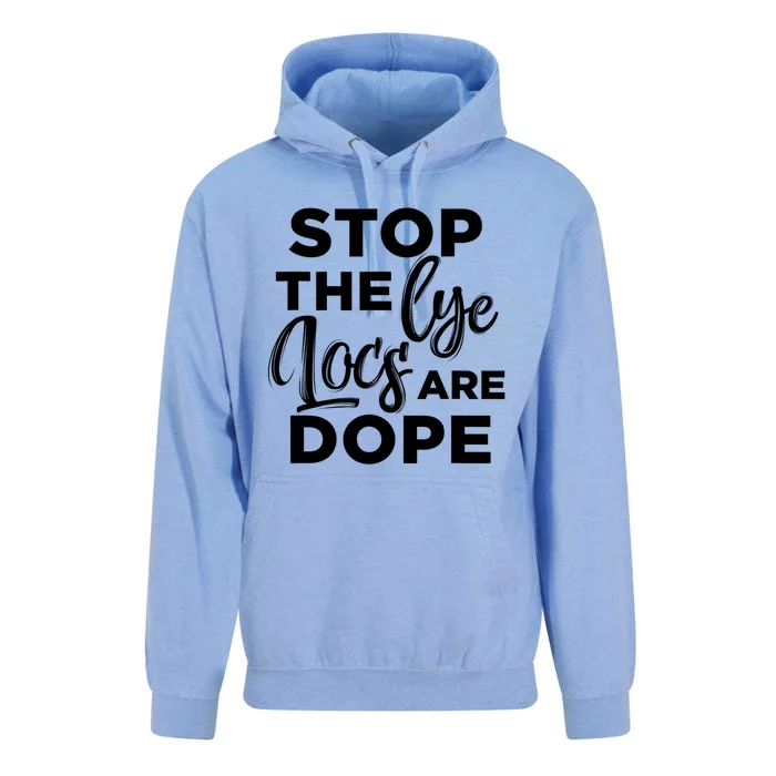 Loc'd Up Stop The Lye Locs Are Dope Hairstyle Gift Unisex Surf Hoodie