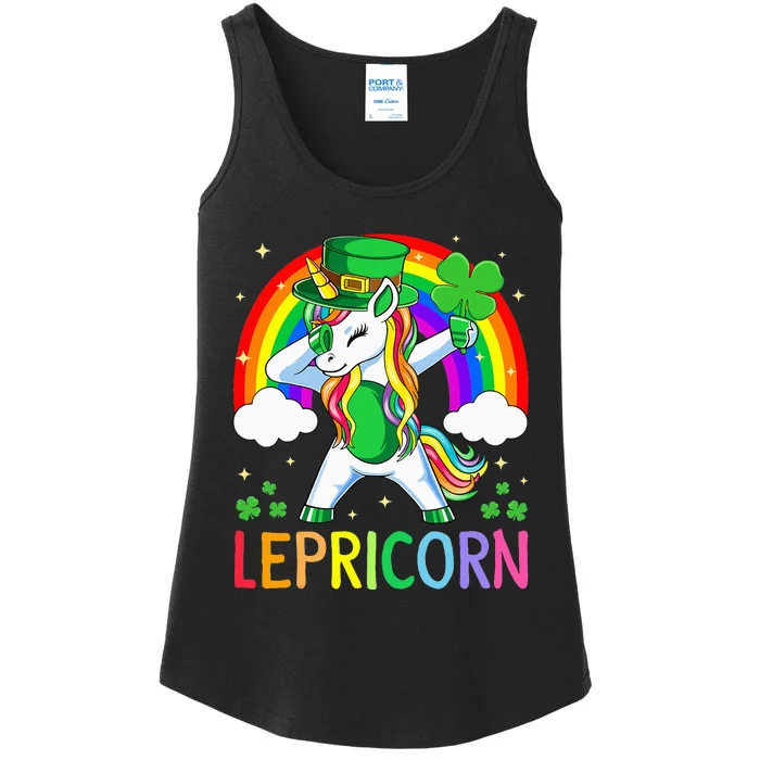 Lepricorn Unicorn St Patricks Day Lucky Ladies Essential Tank