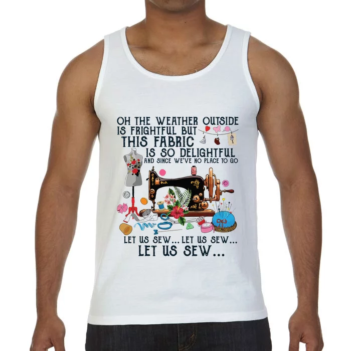 Let Us Sew Sewing Quilting Comfort Colors® Tank Top