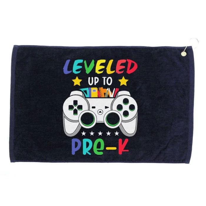 Level Up To PreK Grade Video Game Back To School Grommeted Golf Towel